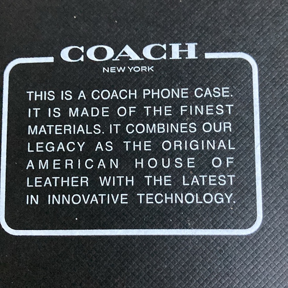 New Sealed Box iPhone 12 12 Pro Coach Wallet Phone Case Tan Signature Le… - Picture 6 of 7